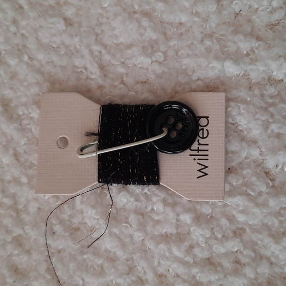 Aritzia Wilfred Brown Metallic Silk & Cashmere Cardigan - Picture 8 of 9